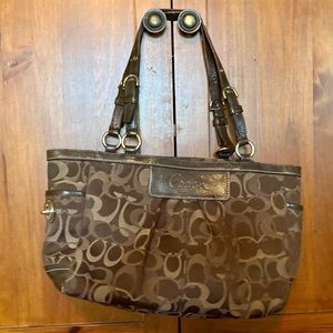 Brown coach purse